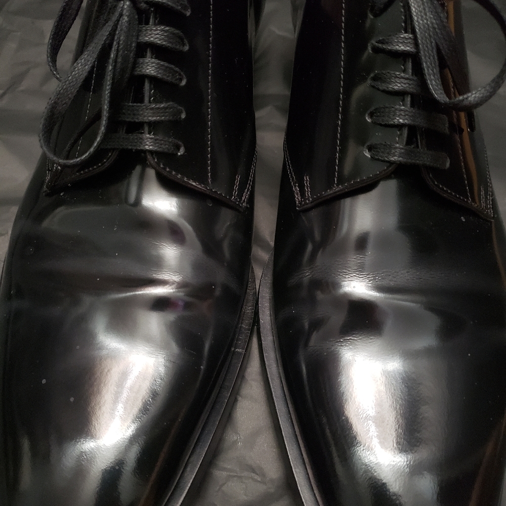**SOLD***Saint Laurent Black Montaigne 25 Derby Shoe Mens Size 43 - Picture 5 of 10